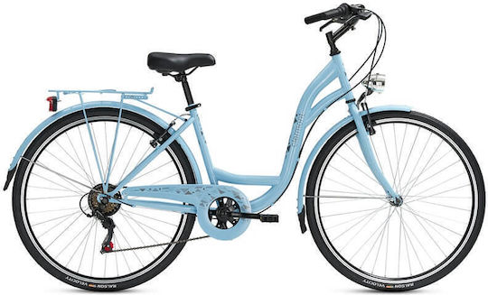 Clermont Eclipse 28" 2026 Blau Stadt Fahrrad mit Geschwindigkeiten