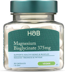 Holland & Barrett Χηλικό Δισγλυκινικό Μαγνήσιο 375mg 375gr 30 κάψουλες Holland & Barrett Χηλικό Δισγλυκινικό Μαγνήσιο 375mg 375gr 30 κάψουλες