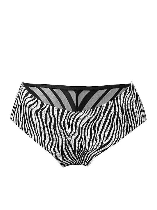 Damen-Slips Mehrfarbig Zebra 8278-Zebra-L