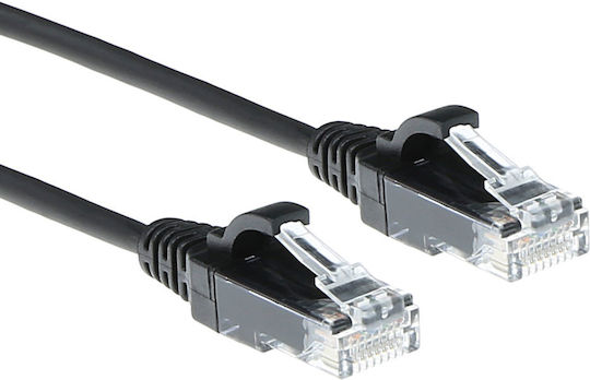 Intronics U/UTP Cat.6 (Gigabit) Καλώδιο Δικτύου Ethernet 3m Μαύρο