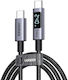 Ugreen L530 USB 2.0 Cable USB-C Male - USB-C 240W PD Black 1m 65866