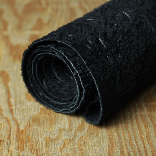 Embossed Leather Suede Ssd014 Black 1.00–1.20 m²