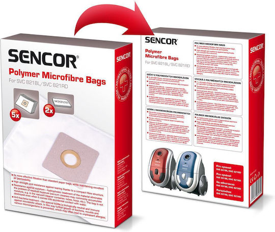 Sencor Vacuum Cleaner Bags 5pcs Compatible with Sencor Vacuum Cleaner