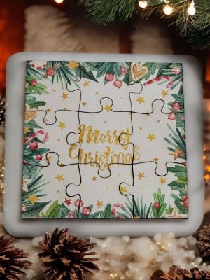 Christmas Wooden Puzzle Puzzle1515chr202513a Unique Gift Wish Charm
