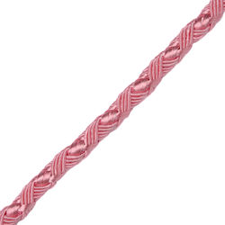 Κορδόνι Rayon Σχέδιο Ροζ 0.7cm Μέτρο
