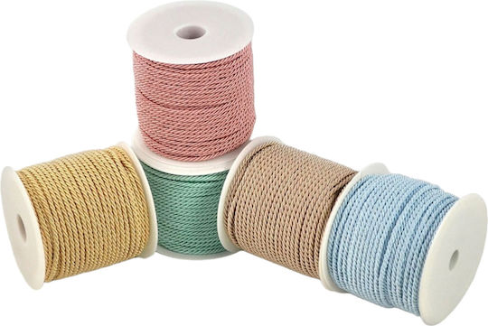Schnürsenkel Dreifach Drehbar 3mm 50m 0221.09204 Türkis