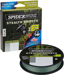Spiderwire Stealth Smooth X8 Σκούρο Πράσινο Νήμα +fluorocarbon Leader 0,15 Χιλ 16,5 Κιλά 150 Mέτρα Fc Leader 0,40 Χιλ 10 Κιλά 40 Mέτρα