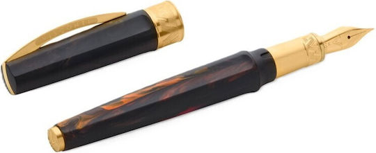 Visconti Mirage Πένα Γραφής Χρυσή με Καφέ Μελάνι