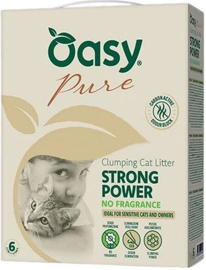 Oasy Cat Litter Unscented 6lt