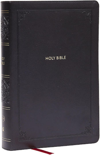 Kjv Giant Print End-of-verse Reference Bible, Black Leathersoft, Red Letter, Comfort Print (thumb Indexed)