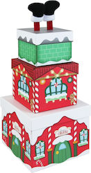 Set Christmas Boxes Eurowrap Santa's Grotto 3 Pieces