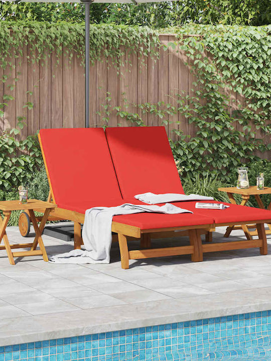 Doppelter Hölzernes Garten- und Pool-Liegestuhl...