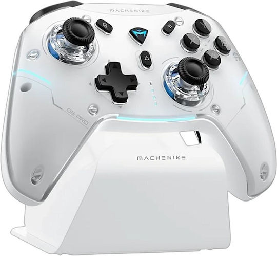 Machenike G5 pro Max With Charging Station Ασύρματο Gamepad για Android / PC / Switch / Switch 2 / iOS Λευκό