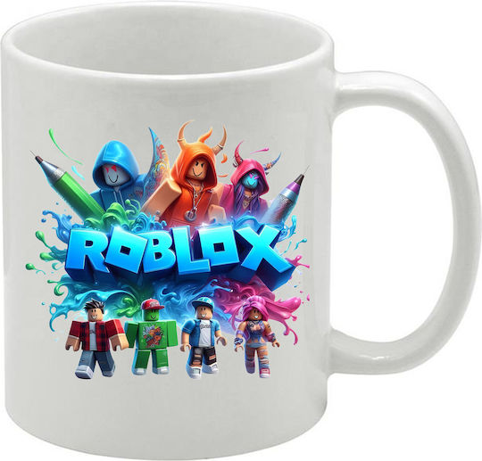White Roblox Mug