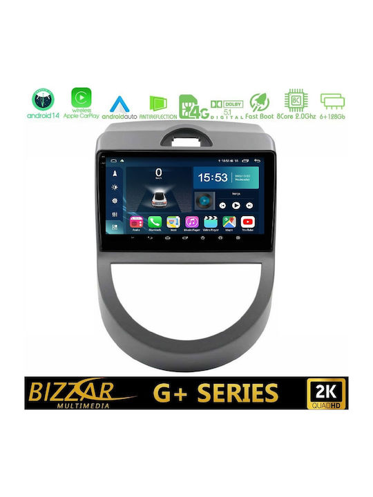 Bizzar Car Audio System for Kia Soul 2009-2011 Bluetooth USB WiFi GPS Apple CarPlay Android Auto with 9" Touch Screen