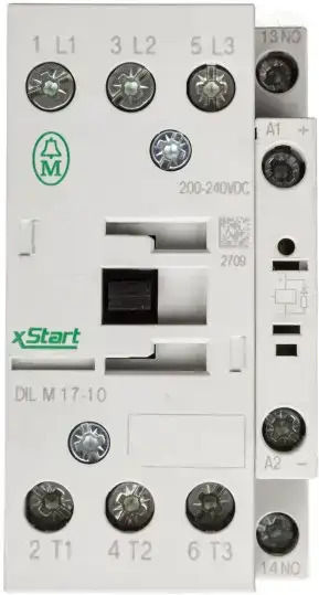 Power Contactor 17a 3p 220v Dc 1z 0r Dilm17-10 Rdc240 277021
