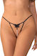 String Ανοιχτό Καβάλο Obsessive Selisme Crotchless Thong Ean 5901688268209