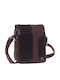Leather Men's Shoulder / Crossbody Bag Brown