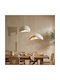 Megapap Luna Pendul Alb cu Soclu E27 70x70x115cm