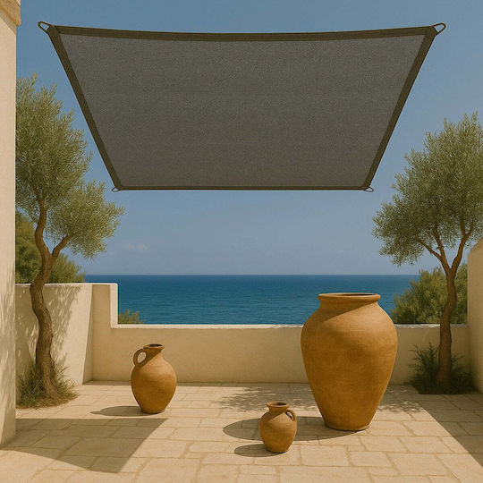 Showood Τετράγωνο Πανί Σκίασης Γκρι 3.6x3.6m 280gr/m²
