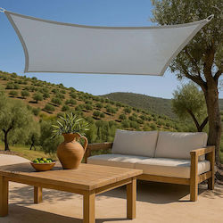 Showood Ορθογώνιο Πανί Σκίασης Γκρι 3x4m 280gr/m²