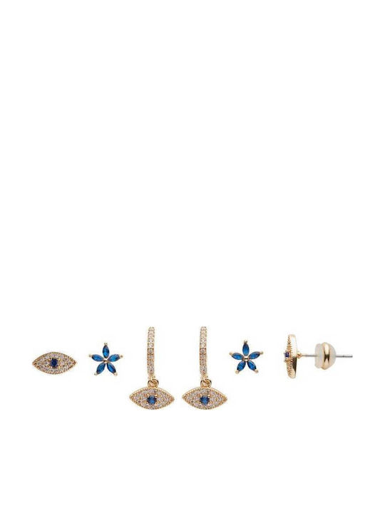U.S. Polo Assn. Set Earrings Hoops Blue
