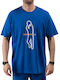 Sportliches T-Shirt Blau