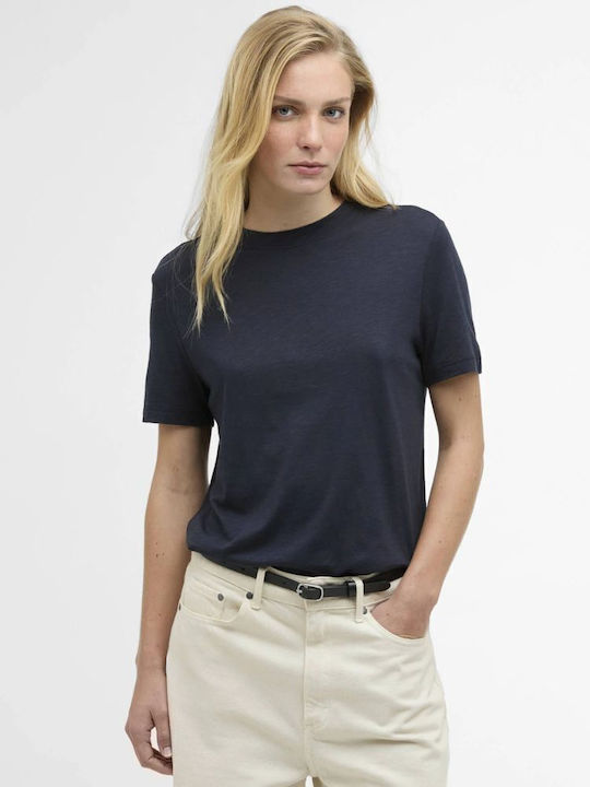 Barbour T-Shirt Navy Μπλε