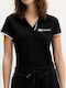 Women's Blouse Short Sleeve Black