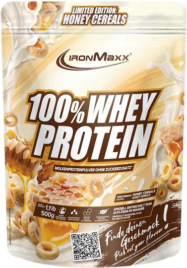 IronMaxx 100% Whey Protein with Honey Cereal Taste 500gr