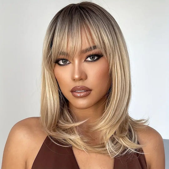 Animis Beauty Perucă Cu Păr Sintetic Blondă 40cm