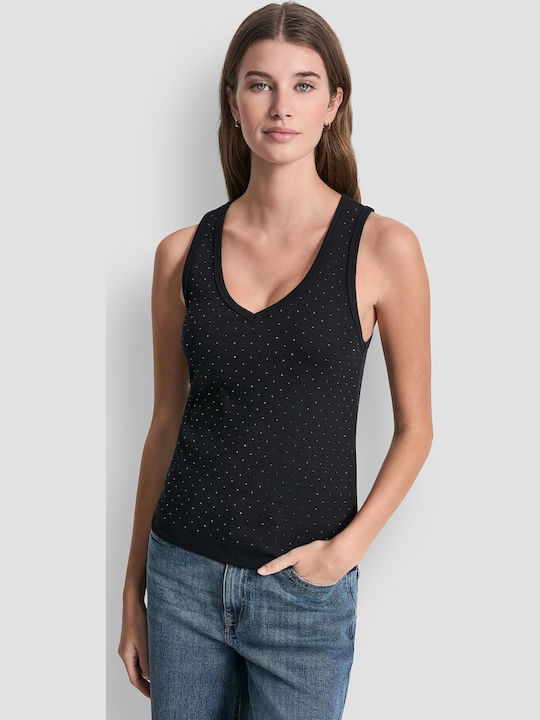 DKNY Γυναικεία Μπλούζα Αμάνικη Black