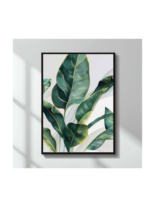 Megapap Botanical Leaves Hölzernes Gemälde 50x70cm GP052-0269