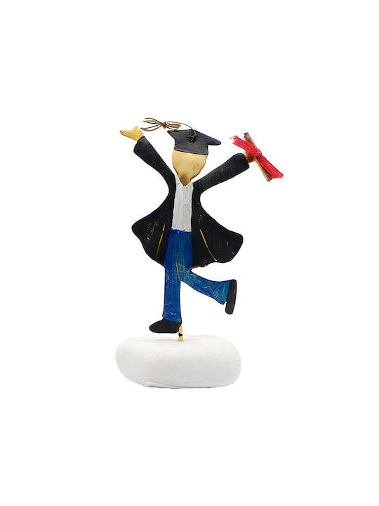 Epilekton-art 01-947 Handmade Tabletop Decor Brass Graduation Boy 7x13