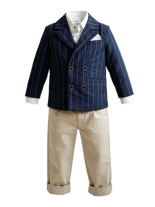 Kids Set With Pants & Coat Summer 6 Pieces Blue 100000AG1000441