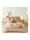 Σετ Παπλωματοθήκη Milk Velvet Υπέρδιπλη 220x240cm 2 Μαξιλαροθήκες & 1 Σεντόνι Cookies