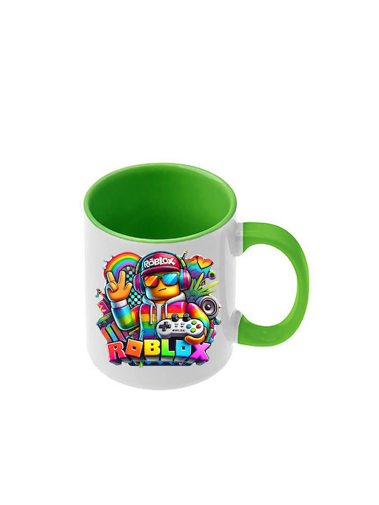 Roblox Tasse Offene Grüne Griff Innenraum