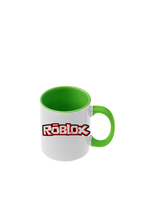 Roblox Tasse Offene Grüne Griff Innenraum