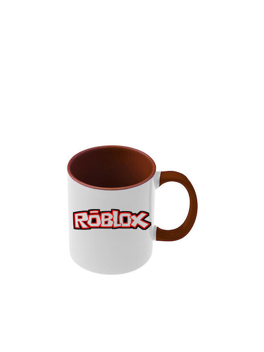 Roblox Tasse Braun Mit Griff Innen