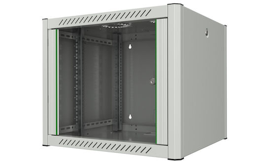 Lanview Επιτοίχια Καμπίνα Rack 9U 60x56x51.2cm Λευκό