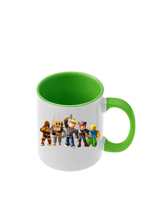 Roblox Tasse Offene Grüne Griff Innenraum