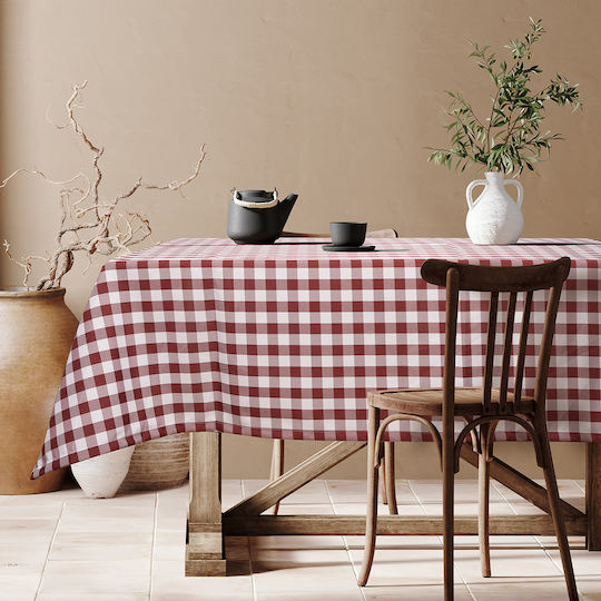 Beauty Home Покривка за Маса Checks Art Червена