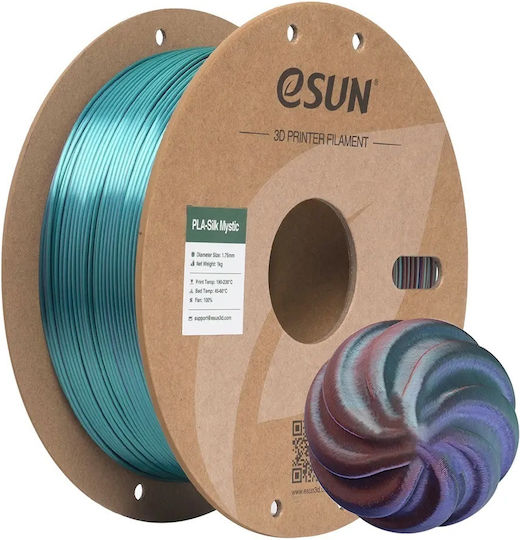 Esun Epla Silk PLA 3D Принтер Филамент 1.75mm Многоцветен 1kg 1бр (Макарa)
