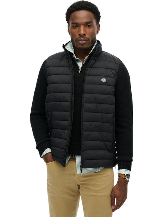Superdry Superdry Herren Puffer Jacke Schwarz