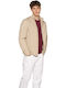 Bomber Jacket Waterproof and Windproof Beige
