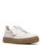 Torhill Lace Leather Men's Moccasins in White Colour