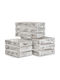 Zeller General Use Box with Lid Wooden White 29x21x39cm