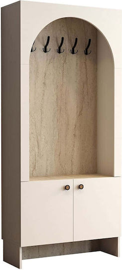 Έπιπλο Εισόδου Cream-travertine Beige 90x37x200.6εκ.