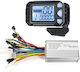 Controller Universal 24-48v 350w 17a Motor Fără Perii Afișaj Lcd Impermeabil Bicicletă Electrică Scuter Electric