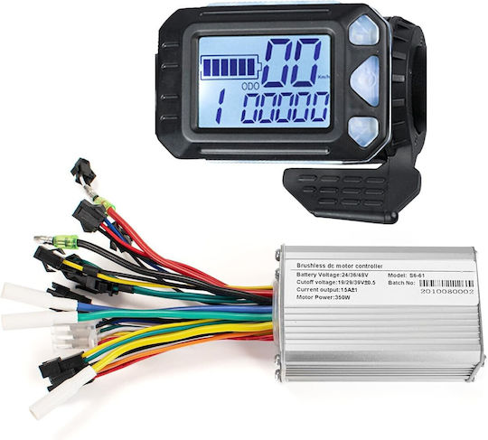 Controller Universal 24-48v 350w 17a Motor Fără Perii Afișaj Lcd Impermeabil Bicicletă Electrică Scuter Electric